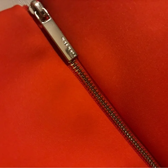 Calvin Klein sz 6 ladies twist Shoulder melon sheath dress scuba stretch bodycon - Picture 15 of 16